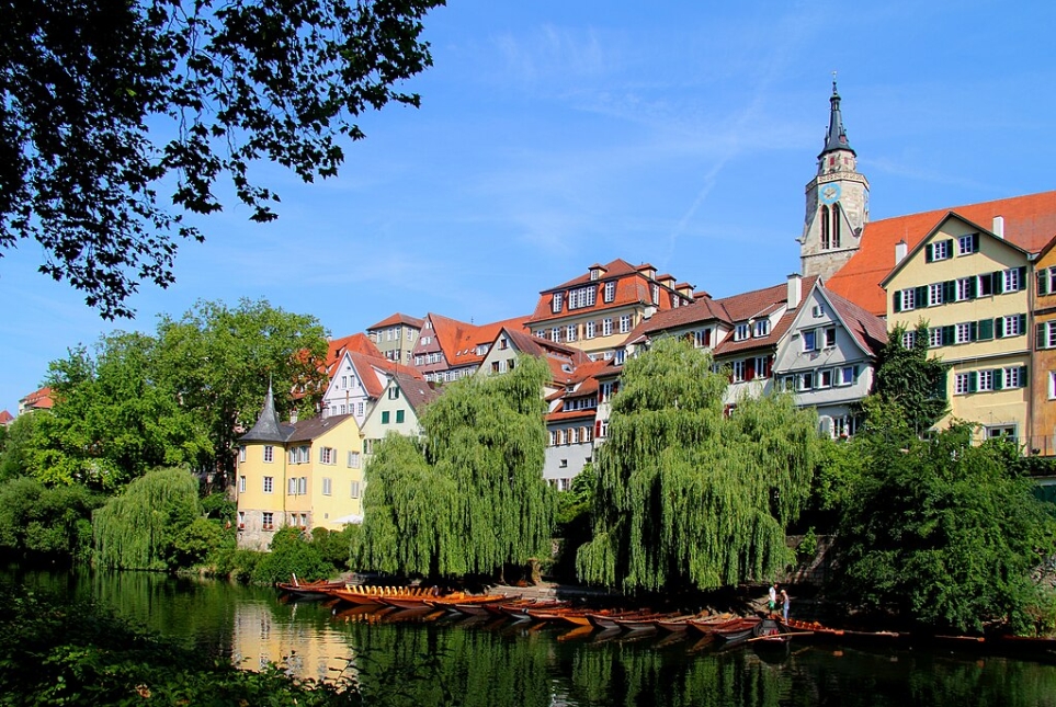 Altstadt und Stocherkahn, Tübingen